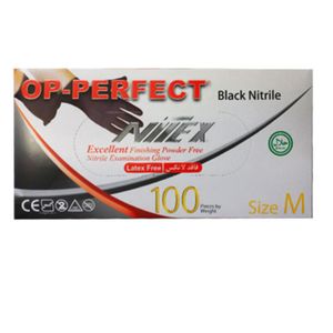 دستکش طبی نیتریل اپی پرفکت مدل 01m سایز مدیوم بسته 100 عددی